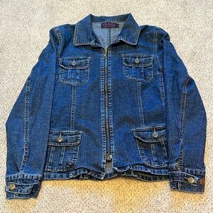 Tribal Denim Jean jacket Women’s size 8